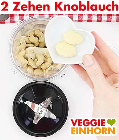Knoblauch für veganes Zaziki