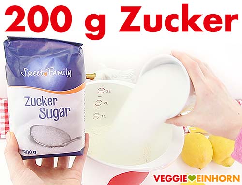 200 g Zucker 200 g Zucker