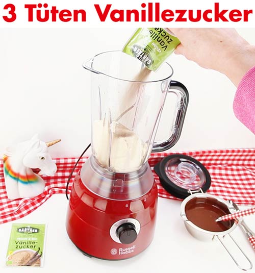 Vanillezucker 3 Päckchen Vanillezucker zufügen