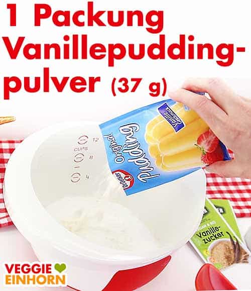 Vanillepuddingpulver von Dr. Oetker ist vegan. Eine Packung Vanillepuddingpulver