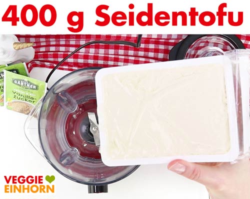 Seidentofu 400 g Seidentofu in den Mixer geben