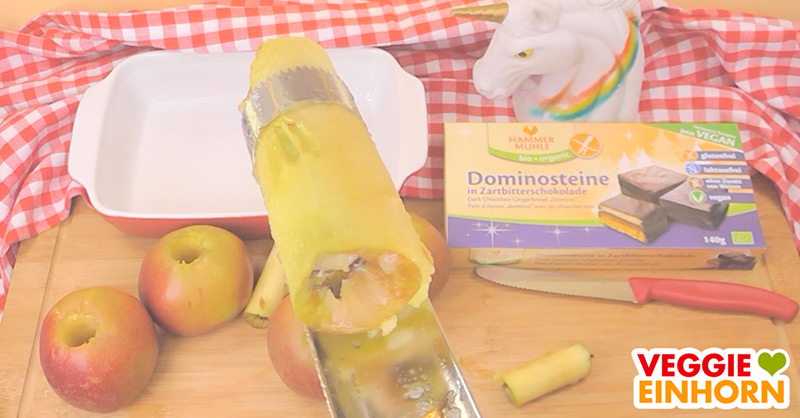 Äpfel aushöhlen für Bratäpfel
