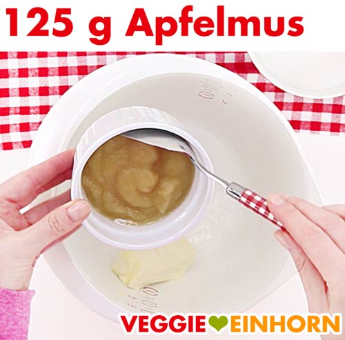 Apfelmus zufügen Apfelmus zufügen