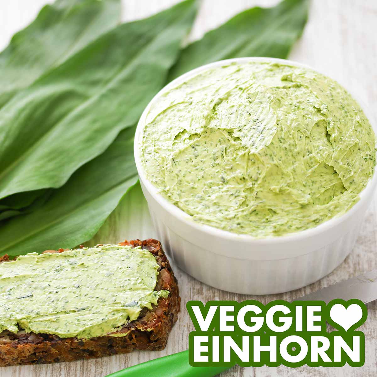 Vegane Bärlauchbutter