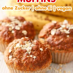 Bananen Haferflocken Muffins