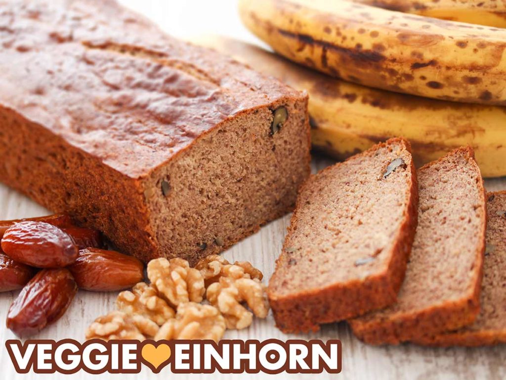 Veganes Bananenbrot ohne Zucker