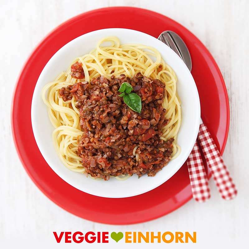Beluga Linsen Bolognese Sauce