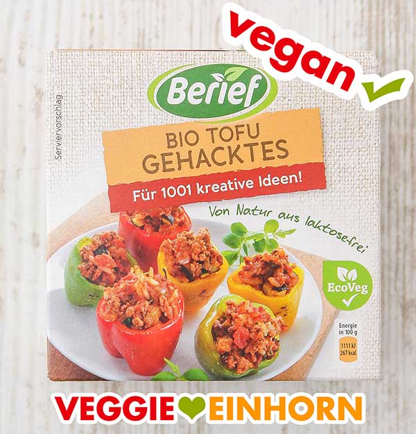 Eine Packung Bio Tofu Gehacktes von Berief