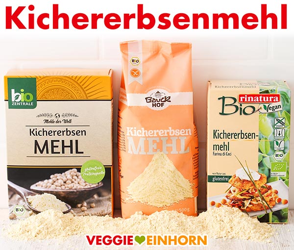 Drei Packungen Bio Kichererbsenmehl