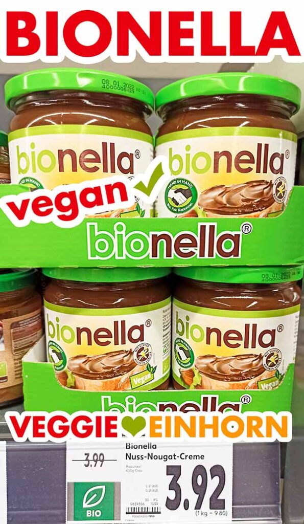 Bionella Bio Nuss Nougat Creme Bionella im Supermarkt Regal