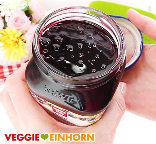 Heidelbeeren im Glas