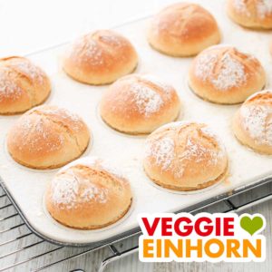 Eine Muffinform mit Brötchen