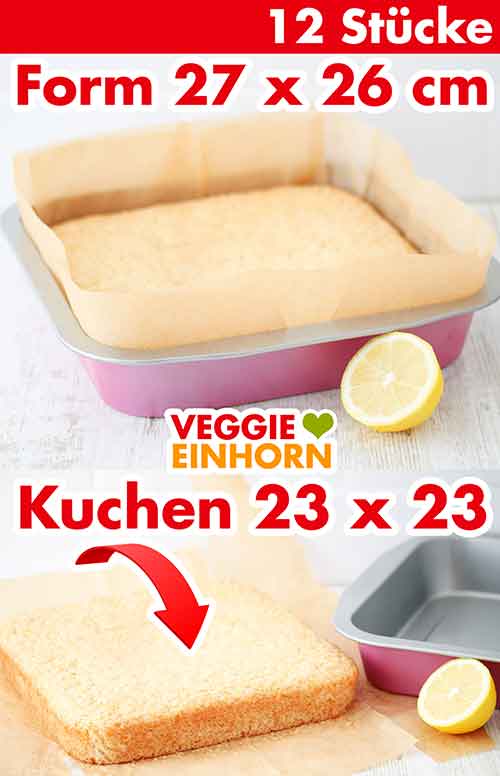Zitronen Blechkuchen aus der Brownie Backform Eine Brownie Backform mit Zitronenblechkuchen