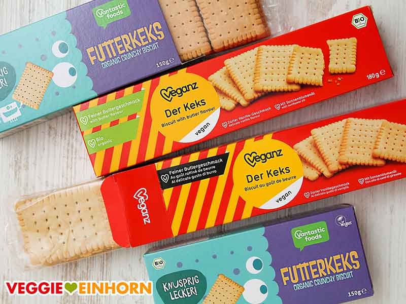 Vegane Butterkekse Vegane Butterkeks Packungen