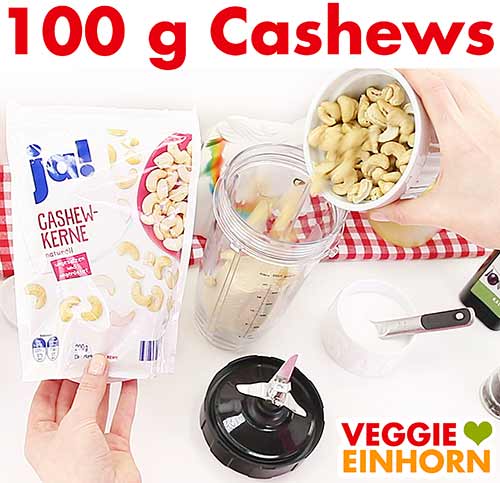 Cashewkerne zufügen