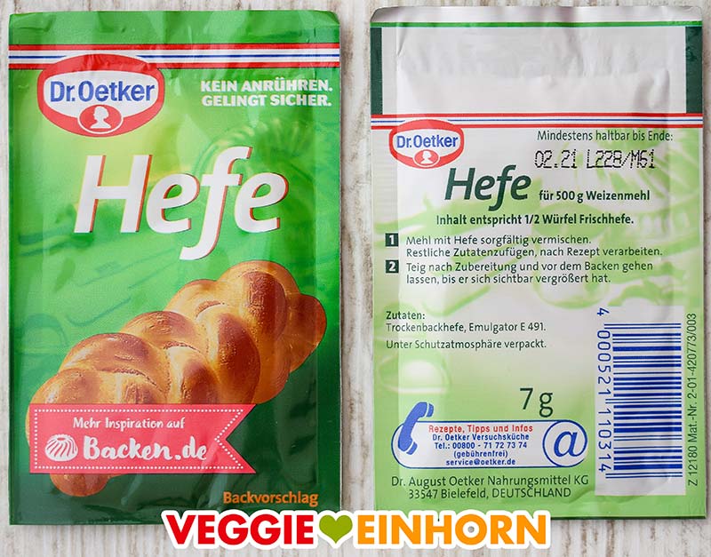 Trockenhefe Päckchen von Dr. Oetker