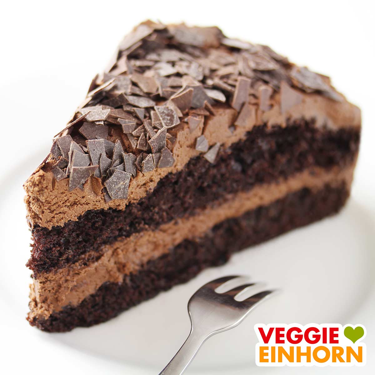 Einfache vegane Schokotorte