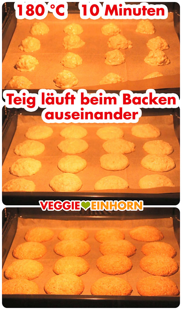 Vegane Haferkekse im Backofen