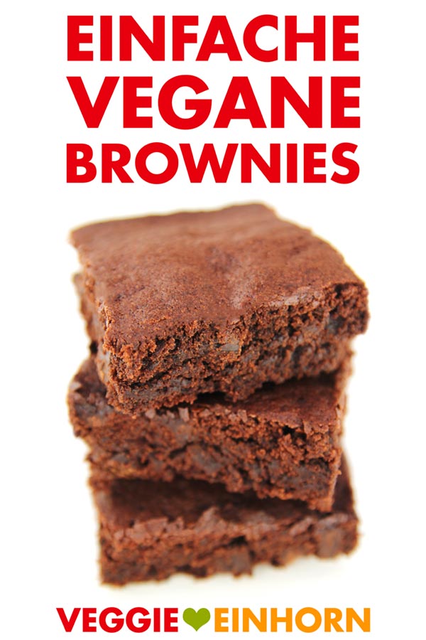 Einfache vegane Brownies backen
