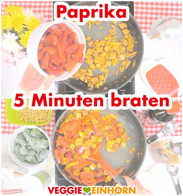 Paprika anbraten