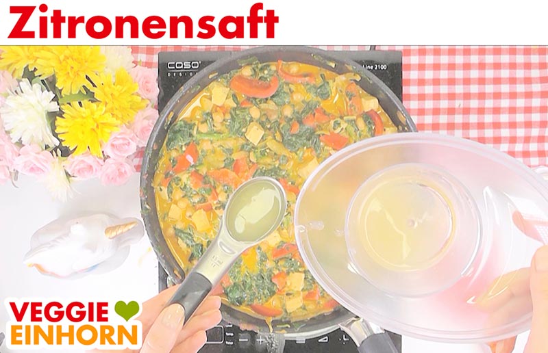 Zitronensaft zufügen