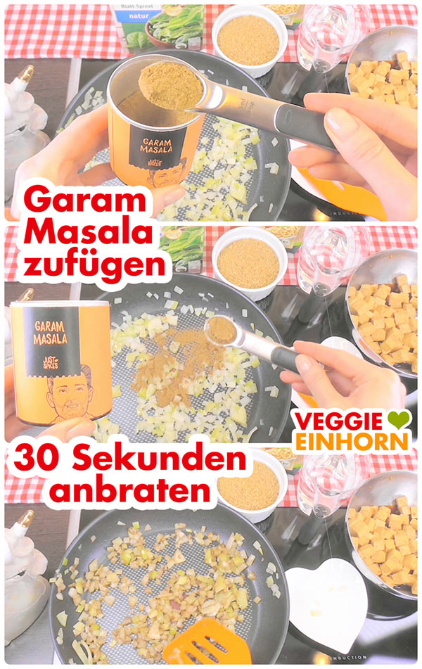 Garam Masala zufügen
