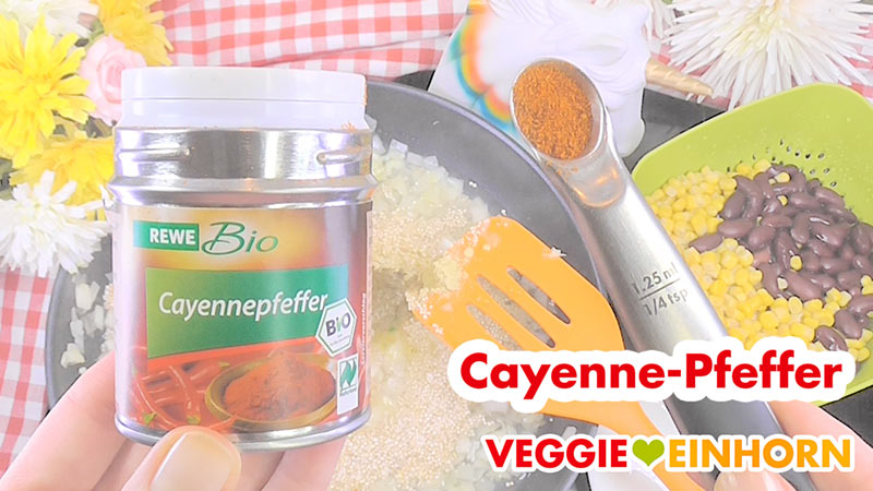 Einfache vegane QUINOA-BOHNEN-MAIS-Pfanne | Gesundes, schnelles Rezept mit Schritt-für-Schritt Foto-Anleitung und VIDEO