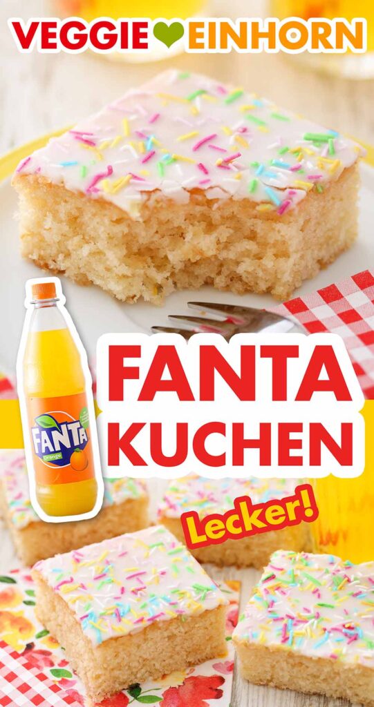 Fantakuchen ist ein leckerer Kindergeburtstagskuchen Fantakuchen vom Blech für einen Kindergeburtstag