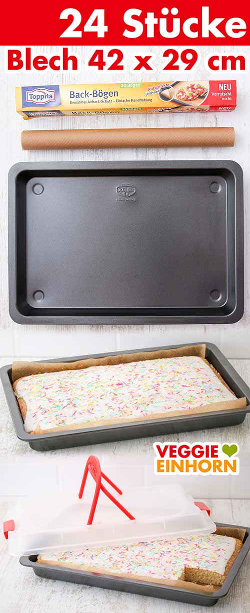 Kleines Blech Fantakuchen Ein kleines Blech mit Fantakuchen