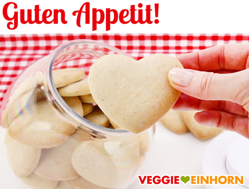 Fertig gebacken vegane Plätzchen mit Banane