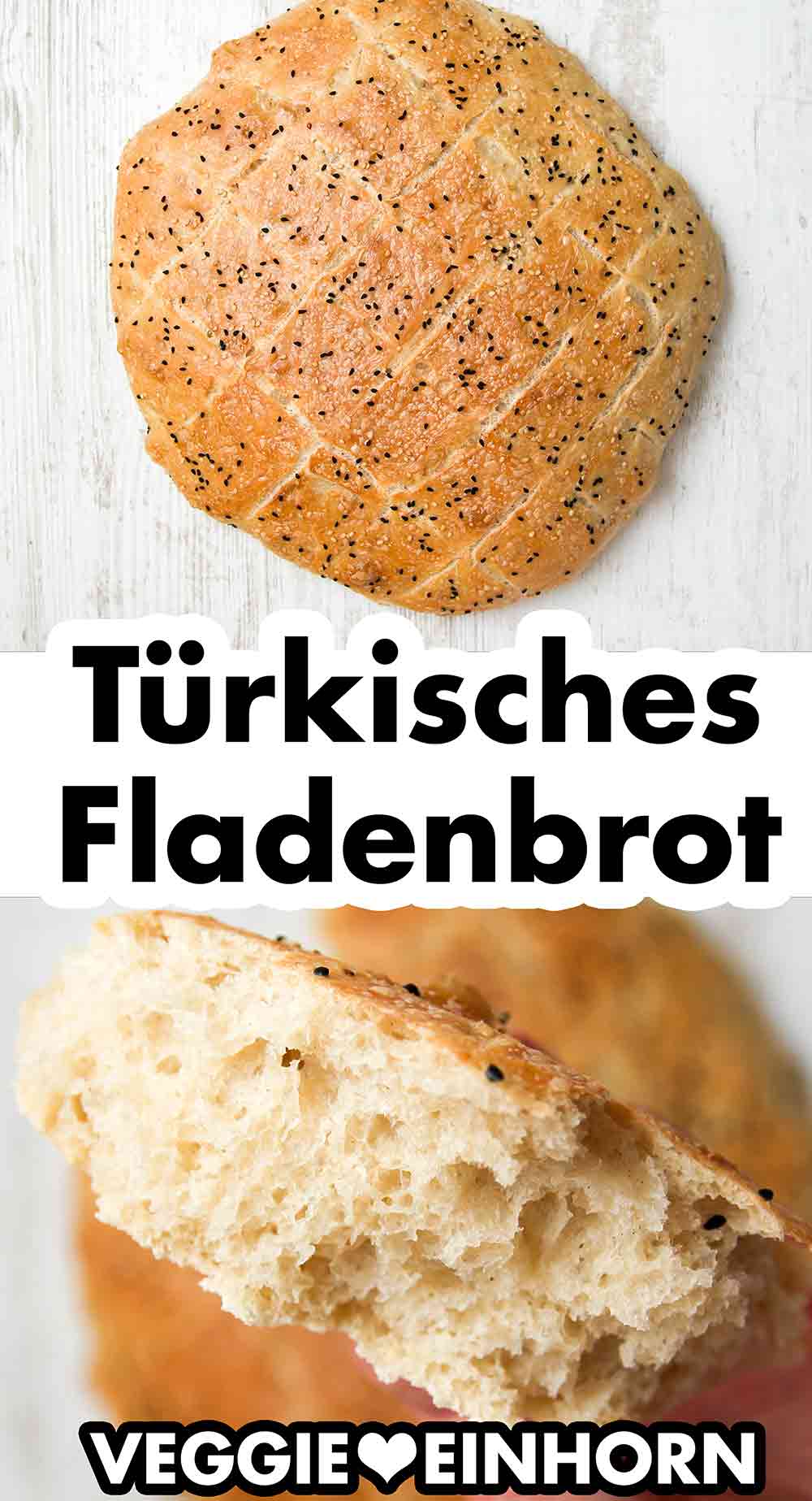 Türkisches Fladenbrot selber backen Türkisches Fladenbrot mit Sesam und Schwarzkümmel