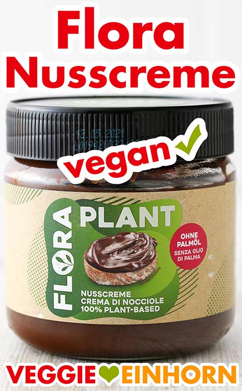 Flora Nusscreme ohne Palmöl Ein Glas Flora Nusscreme