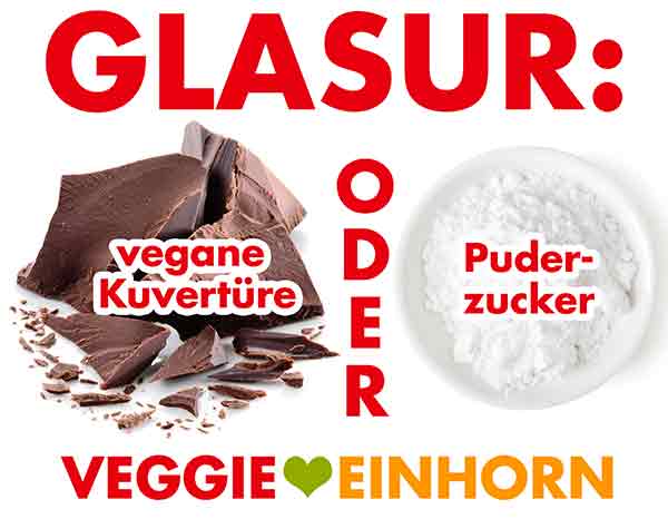 Vegane Kuvertüre und Puderzucker für Lebkuchenglasur Kuvertüre und Puderzucker