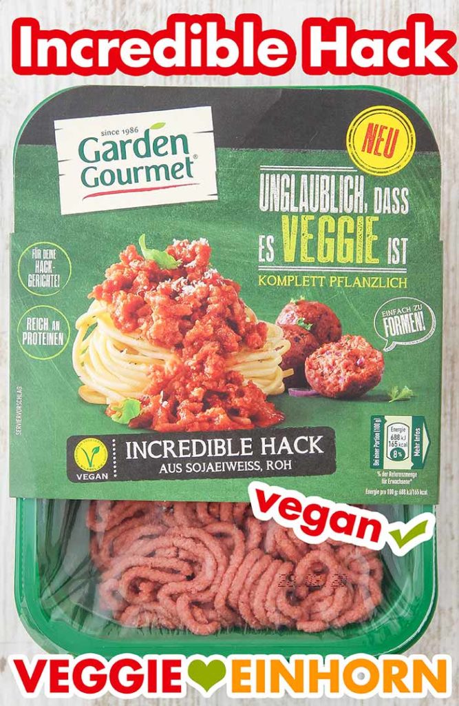 Eine Packung vegetarisches Hackfleisch von Garden Gourmet