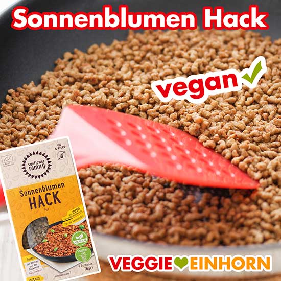 Gebratenes Sonnenblumenhack