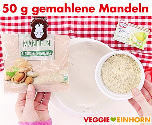 Gemahlene Mandeln für Spitzbuben-Plätzchenteig Gemahlene Mandeln für Spitzbuben-Plätzchenteig