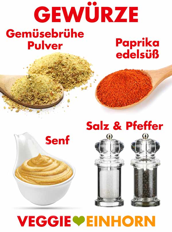 Gewürze für Kohlrabischnitzel Gewürze für Kohlrabischnitzel
