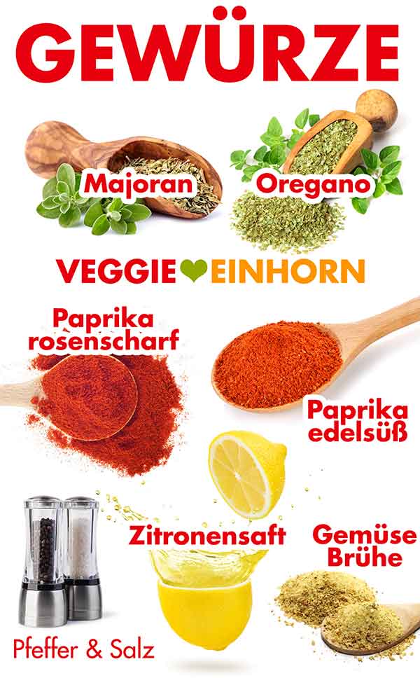 Gewürze für den Rote Linsen Eintopf Gewürze für Rote Linsen Eintopf