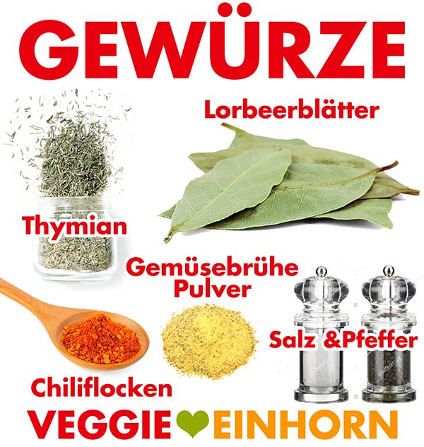Thymian, Lorbeerblätter und andere Gewürze für Ribollita