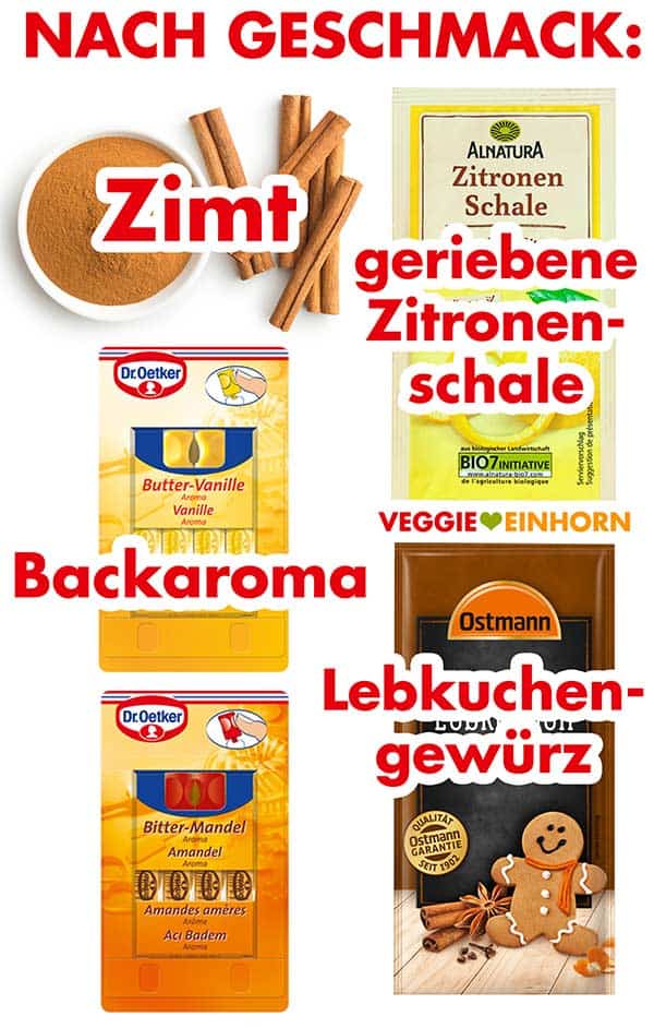 Gewürze für den Apfelkuchenteig