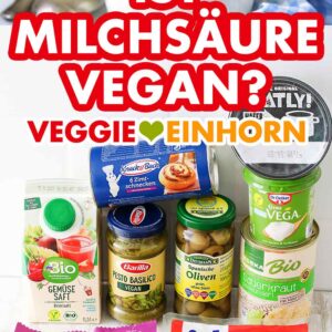 Joghurt und Lebensmittel mit veganer Milchsäure