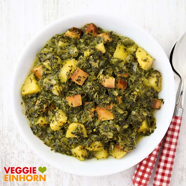 Deftiger vegetarischer Grünkohleintopf