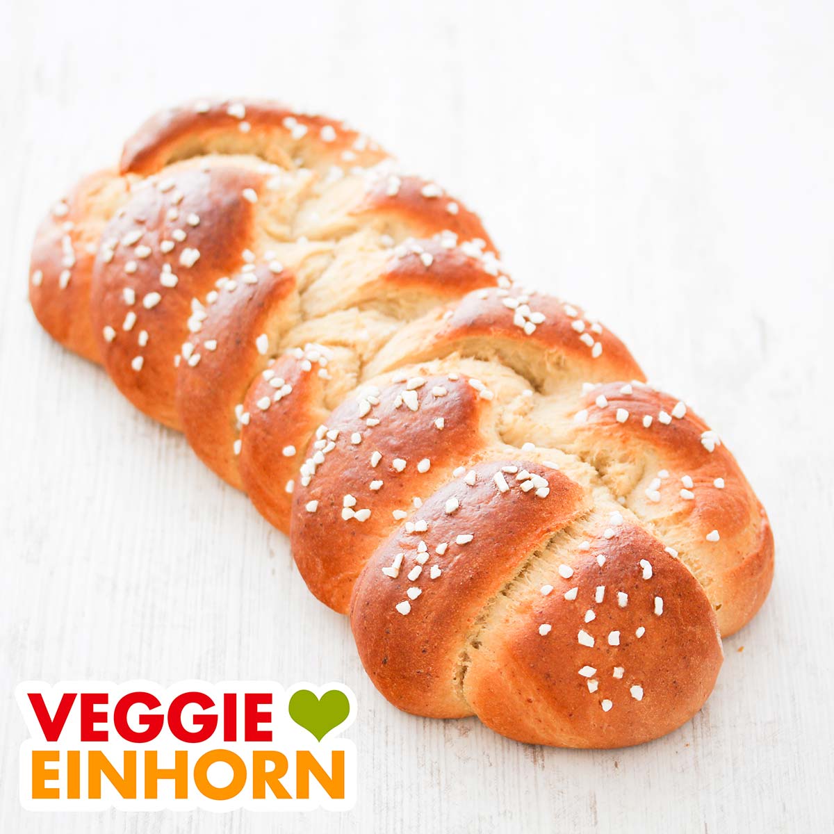 Veganer Hefezopf ohne Ei