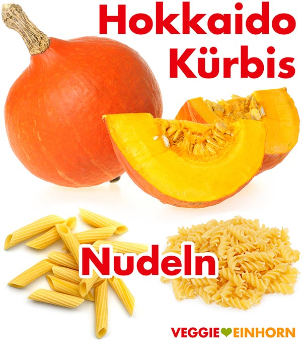 Hokkaido Kürbis und Nudeln
