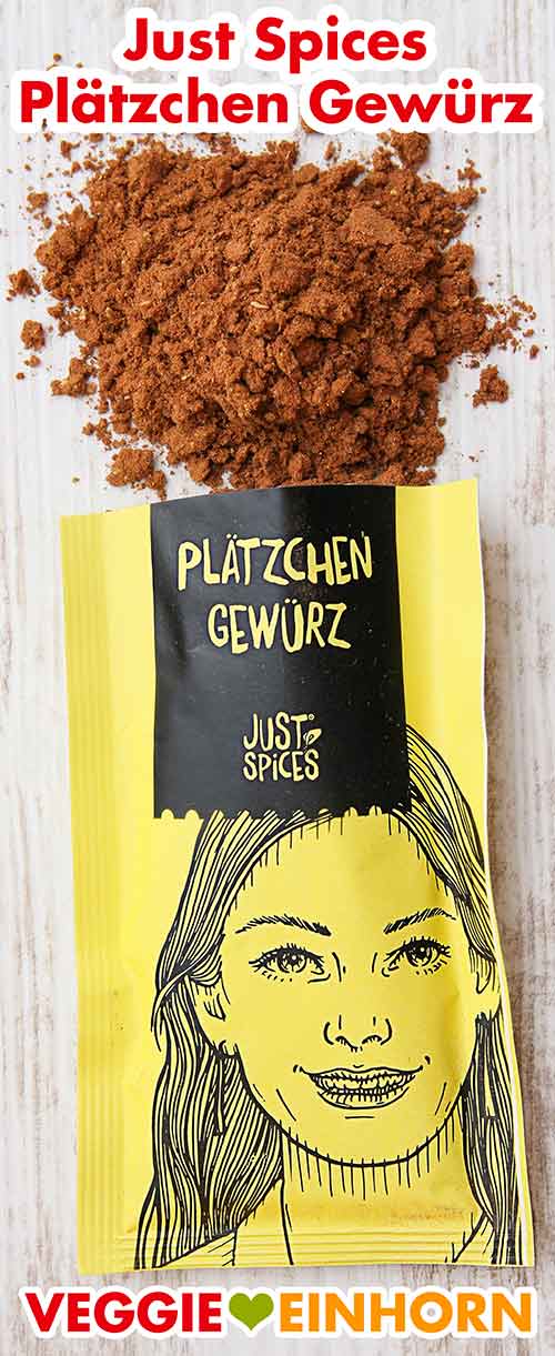 Just Spices Plätzchen Gewürz Eine geöffnete Packung Just Spices Plätzchen Gewürz