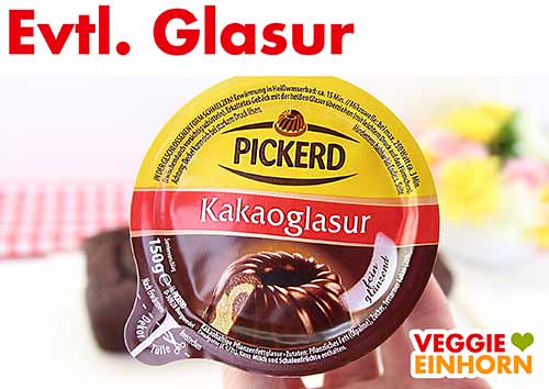 Eine Packung Kakaoglasur.