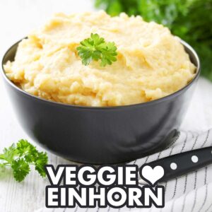 Veganes Kartoffelpüree in einer Schüssel