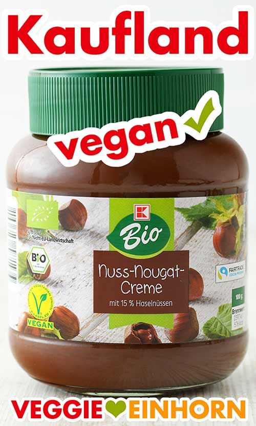 Vegane Nutella Alternative von Kaufland Ein Glas Nuss Nougat Creme von Kaufland Bio
