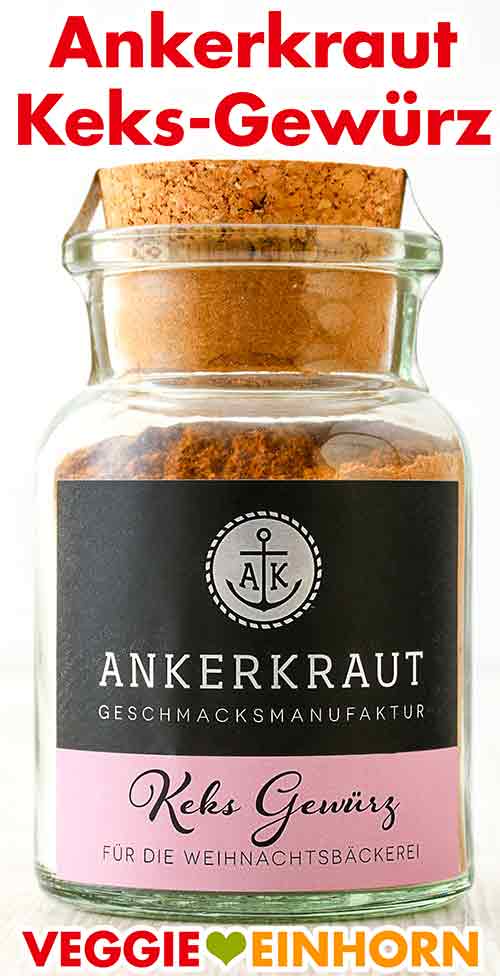 Keksgewürz von Ankerkraut Ein Glas Ankerkraut Keks Gewürz