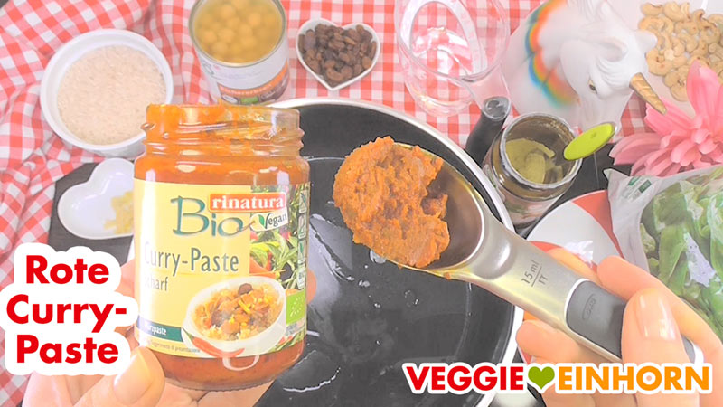 Vegane rote Currypaste von Rinatura Rote Currypaste